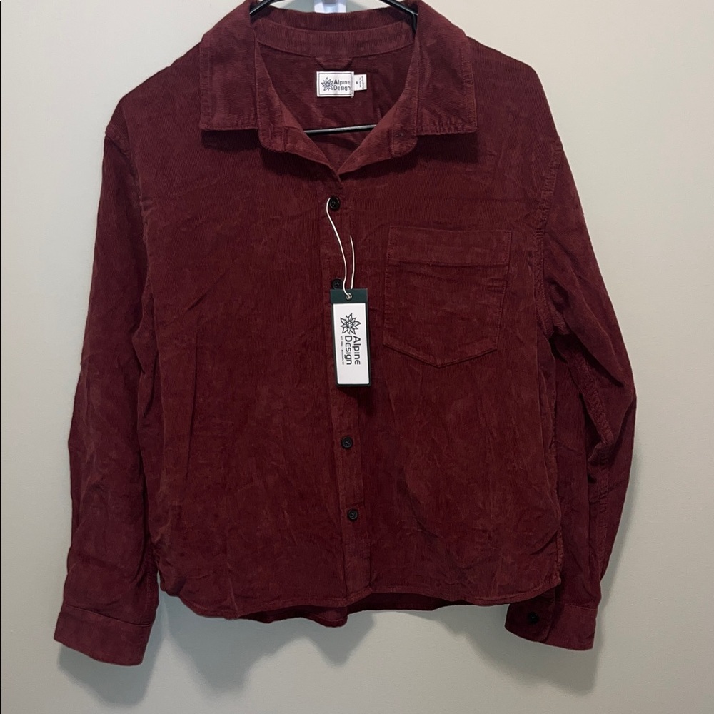 Alpine Design Women's Dark Auburn Button Down Shirt